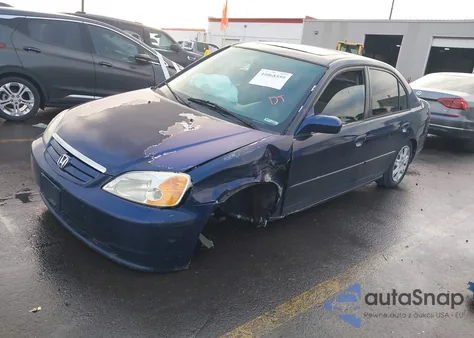 2003 Honda Civic Ex из США, поврежденный, VIN 1HGES26713L024845